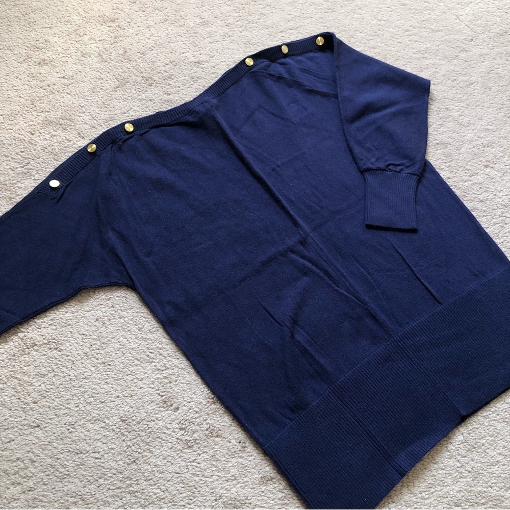 Gap Combed Cotton 3/4 Sleeve Sweater
